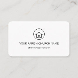 Cartão De Visita Igreja Religiosa Simples Pastor Moderno