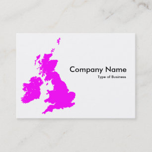 Cartão De Visita Ilhas Britânicas - Magenta