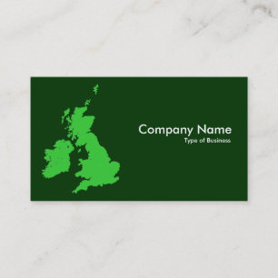 Cartão De Visita Ilhas Britânicas - Sombras de Verde