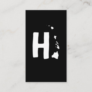 Cartão De Visita Ilhas Havaianas Mapa Havaí Ilha Maui Oahu