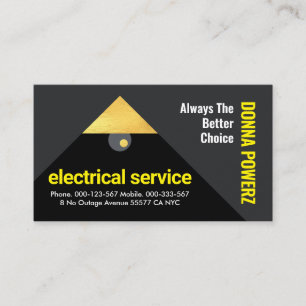 Cartão De Visita Iluminação Dourada da lâmpada do pântano