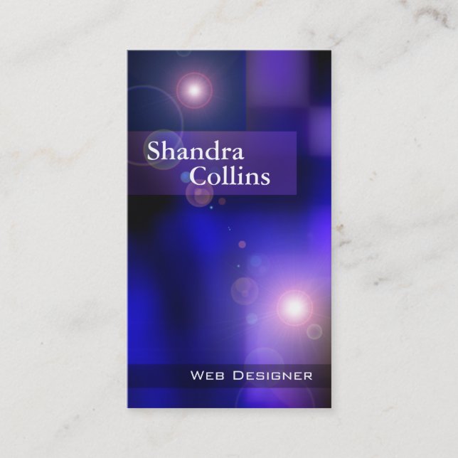 Cartão De Visita Ilusões - design do Web site da tecnologia do (Frente)