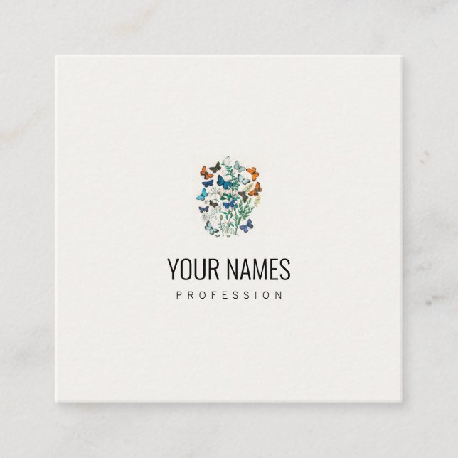 CARTÃO DE VISITA: ILUSTRAÇÃO DA MANTEIGA DE VINTAG (Frente)