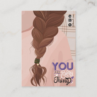 Cartão De Visita Ilustração da placa de exibição do cabelo