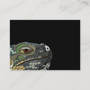 Cartão De Visita Ilustração de Animal Lagarto Iguana