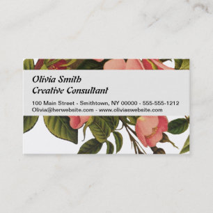 Cartão De Visita Ilustração de Arte de Rosa de Vintage Antique Ar