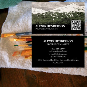 Cartão De Visita Ilustração de Breckenridge Colorado