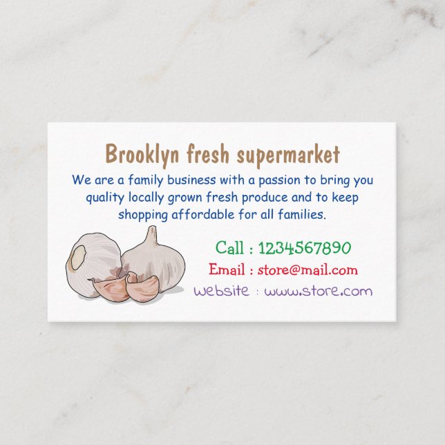 Cartão De Visita Ilustração de desenho em quadrinhos (Frente)