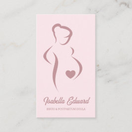 Cartão De Visita Ilustração de Identidade de Doula de Maternidade R