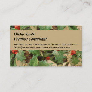 Cartão De Visita Ilustração do Espírito do Natal Presente Scrooge