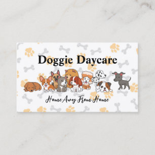 Cartão De Visita Ilustrações de pãozinho Doggie Daycare