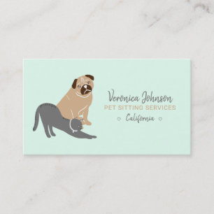Cartão De Visita Imagem de animais de estimação para cães editá