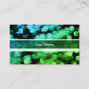 Cartão De Visita Imagem de Luzes Verdes Moderadas