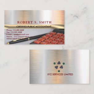 Cartão De Visita Imagem do Calculador CPA do Contabilista Público C