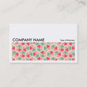 Cartão De Visita Imagem Longa 0254 - Padrão Hexágono 04