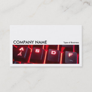 Cartão De Visita Imagem longa 0257 - Teclado brilhante