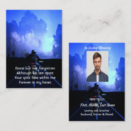 Cartão De Visita Imagem Memorial Orador de Motociclagem Biker