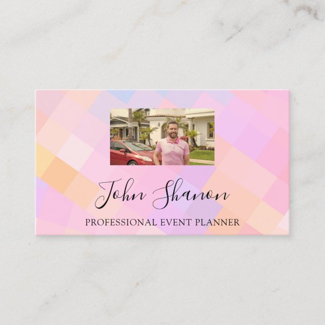 Cartão De Visita Imagem personalizada do logotipo de código QR (Frente)