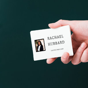 Cartão De Visita Imagem Personalizada Profissional Simples, Código 
