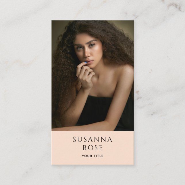 Cartão De Visita Imagem Profissional Elegante Moderna (Frente)