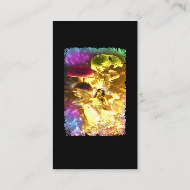 Cartão De Visita Imaginação Psicodélica De Lama (Frente)