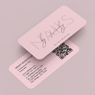 Cartão De Visita Imaginário-Colante-Rosa-Rosa-Colante-Aestética