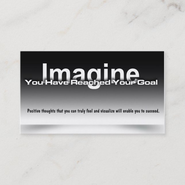 Cartão De Visita Imagine o Goal Card (Frente)