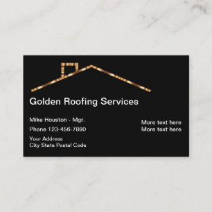 Cartão De Visita Imobiliária Classy Roofing