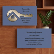 Imobiliário Fancy Slate Azul Dourado Chave