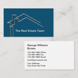 Cartão De Visita Imobiliário Lado Duplo