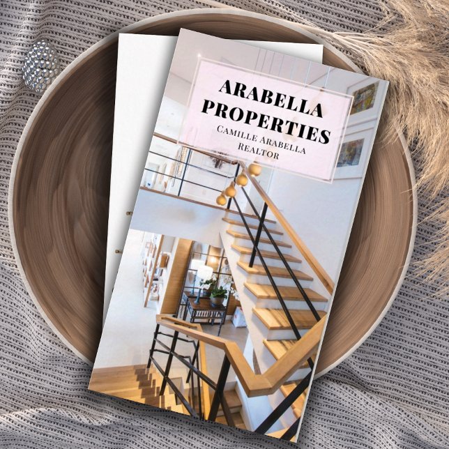 Cartão De Visita Imobiliário Moderno (Criador carregado)