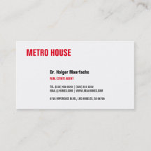 Imobiliário preto e vermelho