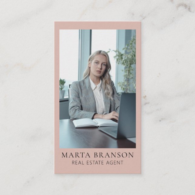 Cartão De Visita Imobiliário Profissional Elegante (Frente)