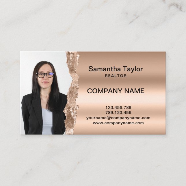 Cartão De Visita Imobilizado Professional Inserir ou Adicionar Foto (Frente)