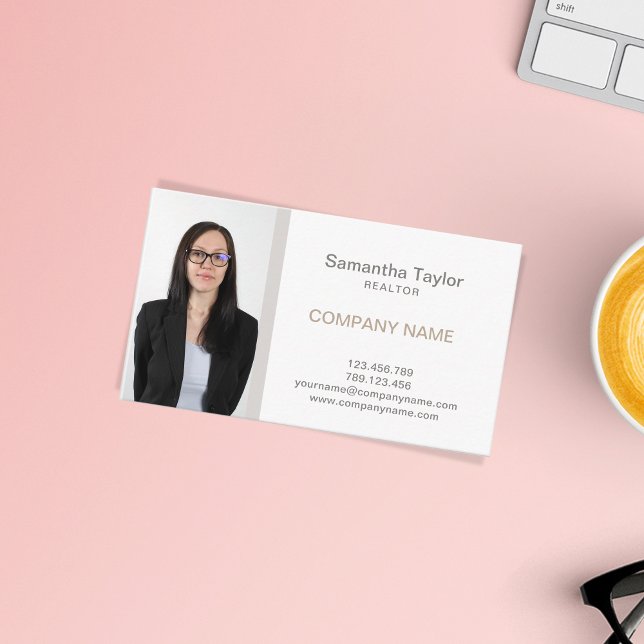 Cartão De Visita Imobilizado Professional Inserir ou Adicionar Foto (Criador carregado)