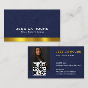 Cartão De Visita Imobilizador do Agente Imobiliário Imagem Personal