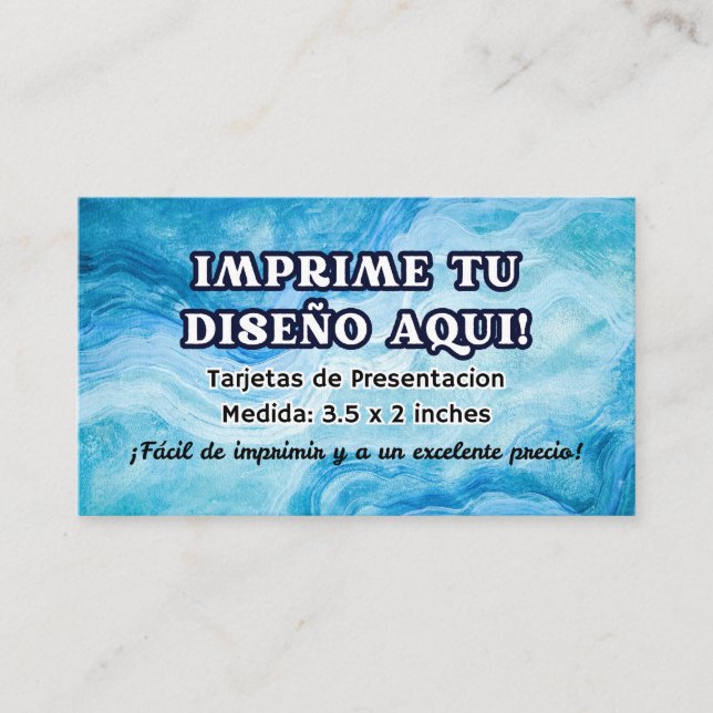 Cartão De Visita Impresion para Tarjetas de Presentacion Negocio (Frente)