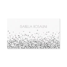 Impressão Animal de Prata abstrato-Leopardo Person