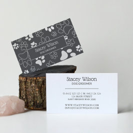 Cartão De Visita Impressão De Campos De Pasta Branca E Cinza