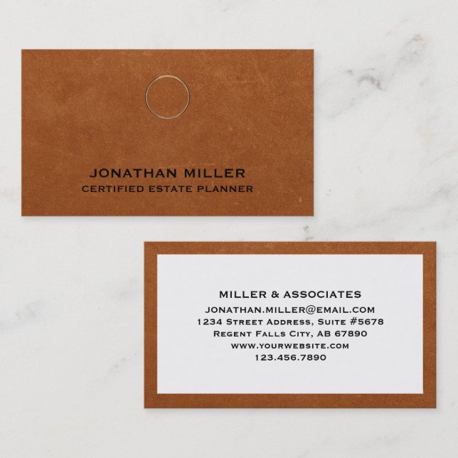 Cartão De Visita Impressão de Couro Sável Profissional Personalizad (Frente/Verso)