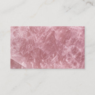 Cartão De Visita Impressão de Cristal Quartz Rosa Rosa, Bebê