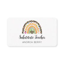 Impressão do professor substituto Rainbow Leopard