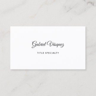 Cartão De Visita Impressão elegante minimalista