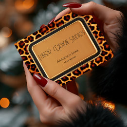 Cartão De Visita Impressão Leopard de Instalação Primária de na mod