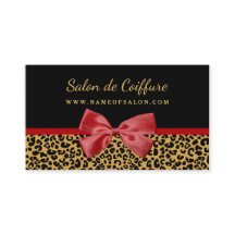 Impressão Leopardo Dourada Elegante Com Salão De C