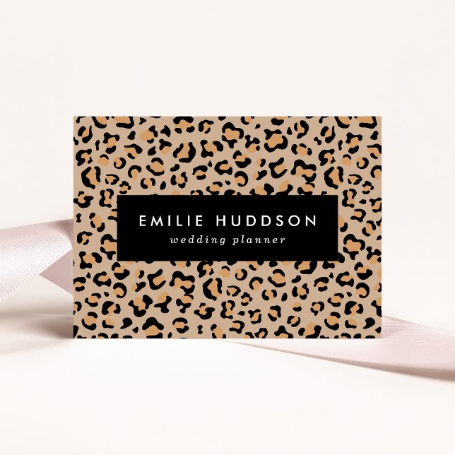 Cartão De Visita Impressão Leopardo, Manchas Leopardo, Leopardo Cas (Criador carregado)