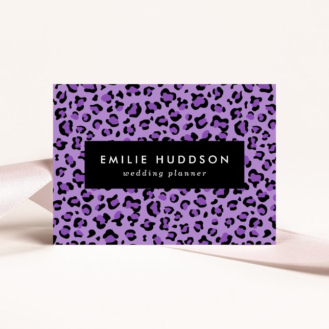 Cartão De Visita Impressão Leopardo, Manchas Leopardo, Leopardo Rox (Criador carregado)
