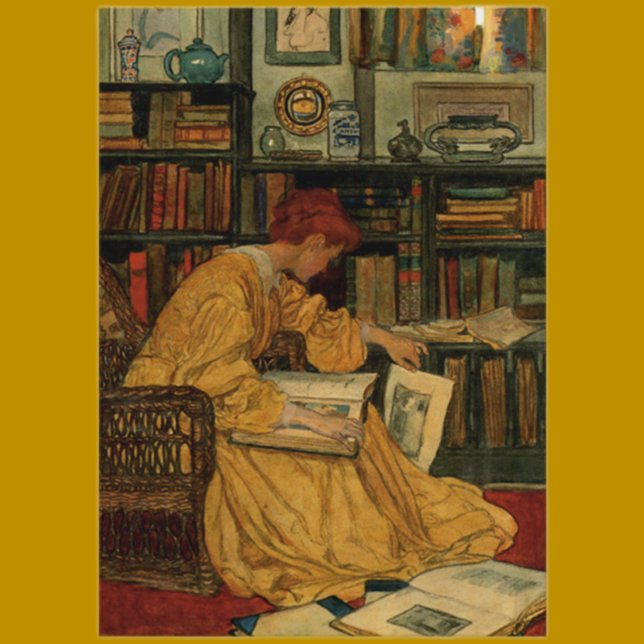 Cartão De Visita In the Library (Criador carregado)