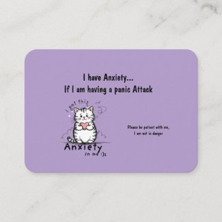 Cartão De Visita Incase of a Panic Attack Business Card