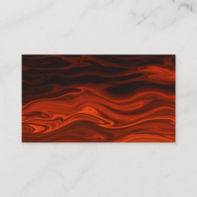 Cartão De Visita Incêndio líquido por Shirley Taylor (Frente)